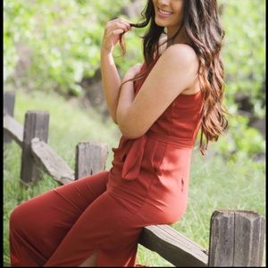 Burnt Orange Jumpsuit